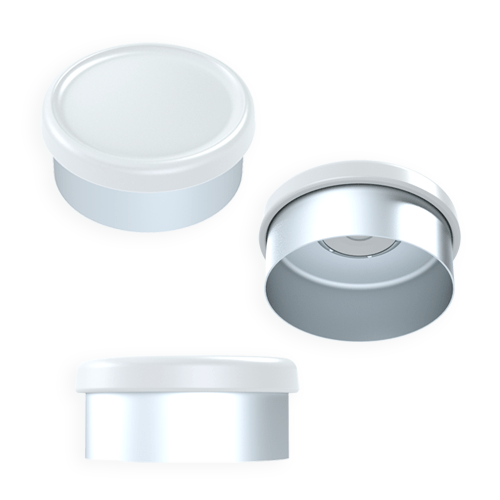 20mm Flip-Off® CCS (Clean, Certified, Sterilized) Seals (White)