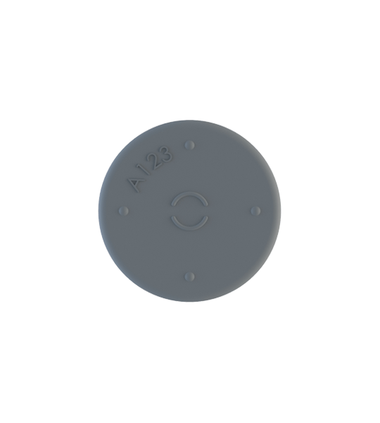 20mm NovaPure Chlorobutyl Lyophilization Stoppers Top View