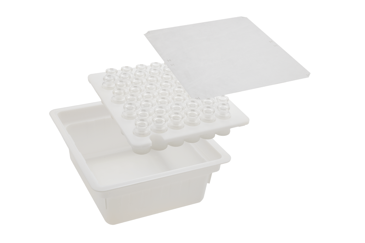  10ml Nested Vials InTub as Stacked