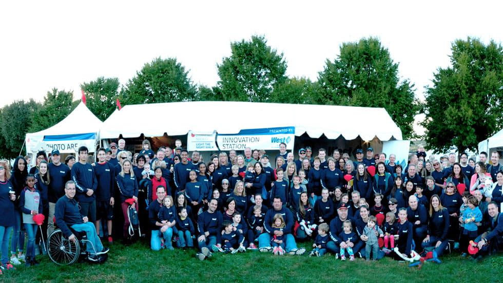 West employees at Light the Night Chester County Walk