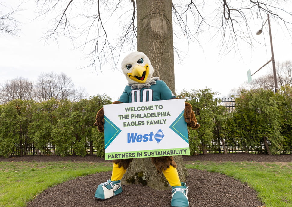 Philadelphia Eagles partnership with West