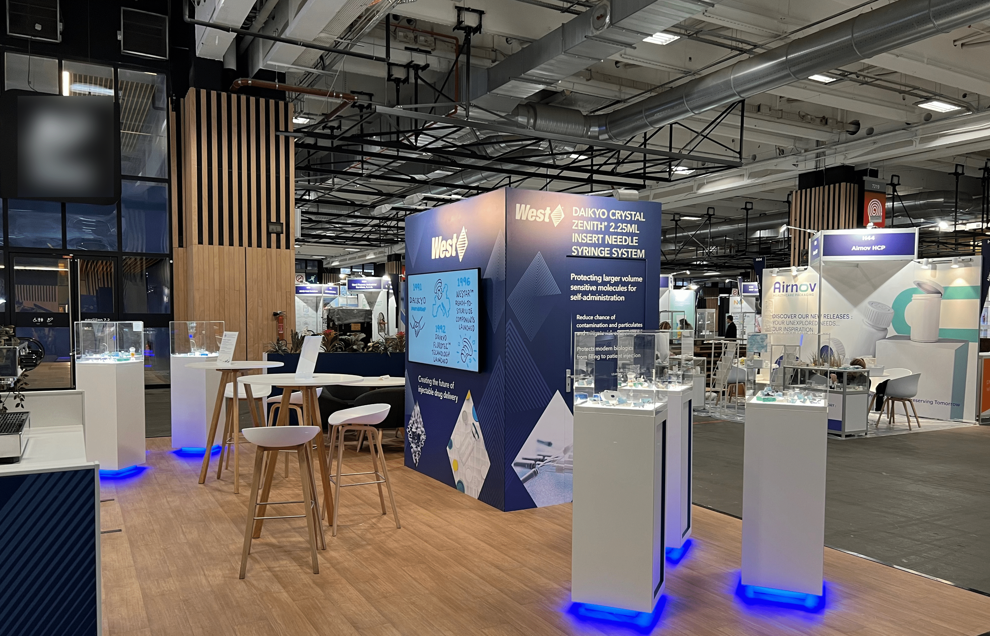 West's Booth at Pharmpack 2023