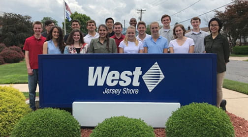 2019 Intern Trip to Jersey Shore Location