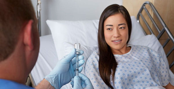 CZ Syringe and Vial with patient and nurse