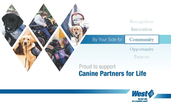 West is proud to support Canine Partners for Life