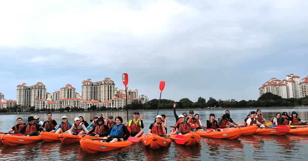 West Singapore's Kayak Cleanup for a Sustainable, Compassionate Future