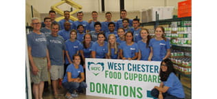 West Ambassodor Intern Volunteers at the West Chester Food Cupboard