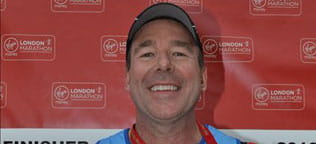Mike Treadaway runs marathon in London