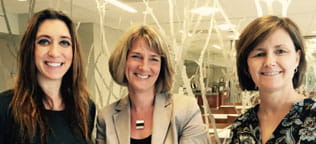 HBA Luminary, Iris Bavaj with Karen Flynn and Laura Stankunas