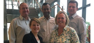 West employees with the supplier of the year award