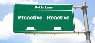 Green highway sign