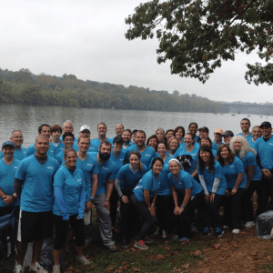 west employees on dragon boat race day