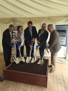 executives at groundbreaking