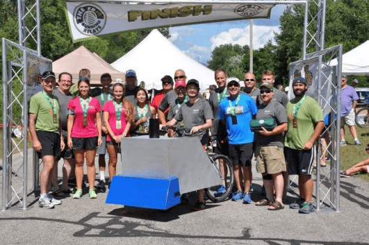 Grand Rapid employees at race