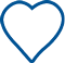 Blue heart icon