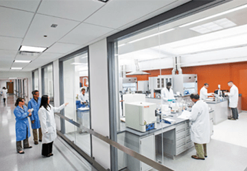 Lab viewing corridor